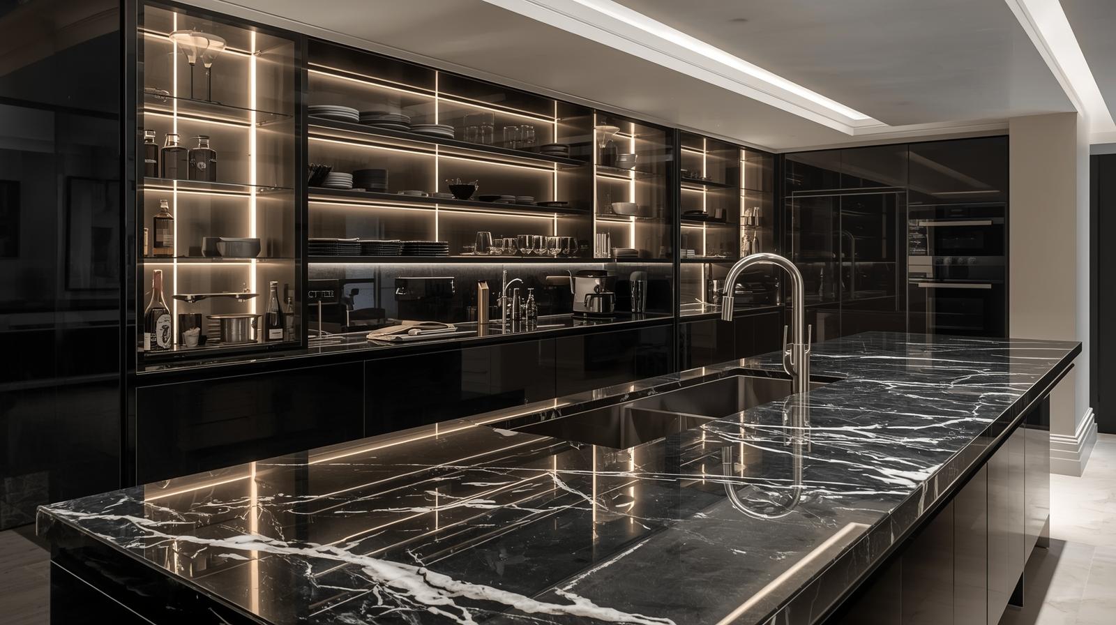 Escada Revestida em Granito